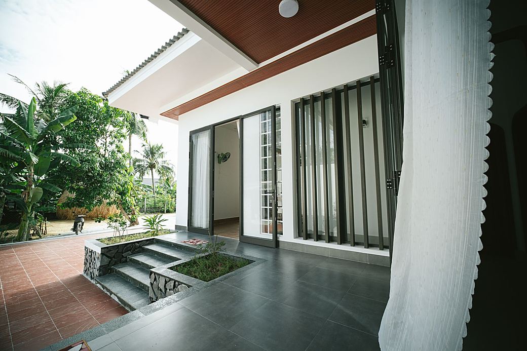 Finished villa exterior