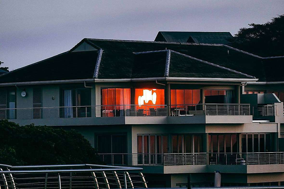 Finished new build home on the coast